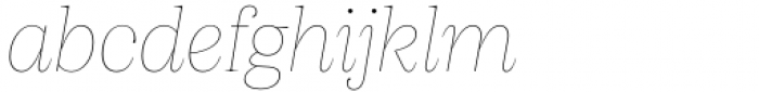 Apparel Thin Italic Font LOWERCASE