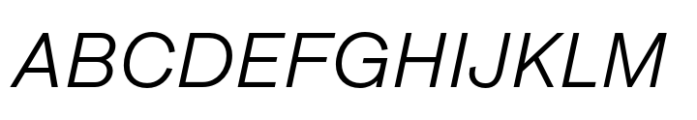 Approach Light Italic Font UPPERCASE
