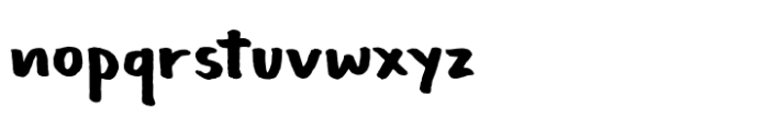 Aprelia Brush Font LOWERCASE