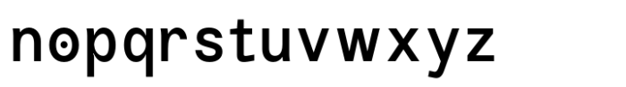 Aprex Mono Medium Font LOWERCASE