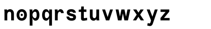 Aprex Mono Semi Bold Font LOWERCASE