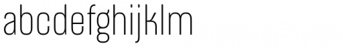 Apron Condensed Thin Font LOWERCASE