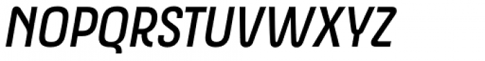 Apron Narrow Regular Italic Font UPPERCASE