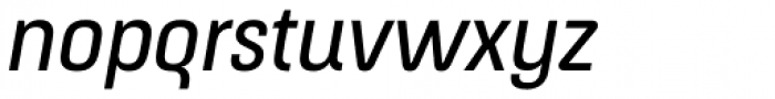 Apron Narrow Regular Italic Font LOWERCASE