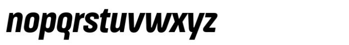 ApronNext Condensed Bold Italic Font LOWERCASE