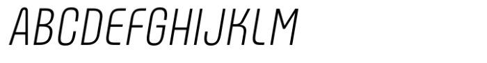 ApronNext Condensed Extra Light Italic Font UPPERCASE