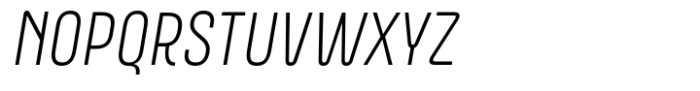 ApronNext Condensed Extra Light Italic Font UPPERCASE