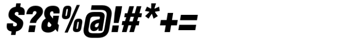 ApronNext Condensed Heavy Italic Font OTHER CHARS
