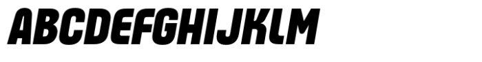 ApronNext Condensed Heavy Italic Font UPPERCASE