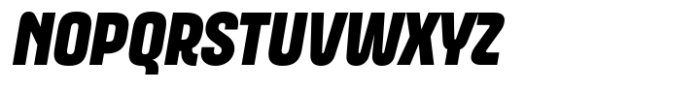 ApronNext Condensed Heavy Italic Font UPPERCASE