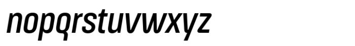 ApronNext Condensed Italic Font LOWERCASE