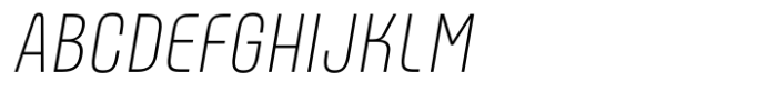 ApronNext Condensed Thin Italic Font UPPERCASE