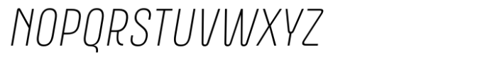 ApronNext Condensed Thin Italic Font UPPERCASE