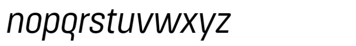 ApronNext Narrow Light Italic Font LOWERCASE
