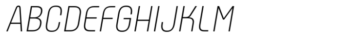 ApronNext Narrow Thin Italic Font UPPERCASE