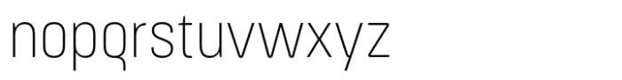 ApronNext Narrow Thin Font LOWERCASE