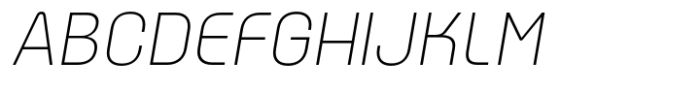 ApronNext Thin Italic Font UPPERCASE