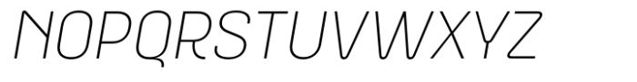 ApronNext Thin Italic Font UPPERCASE