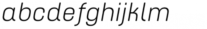 ApronSoft Light Italic Font LOWERCASE