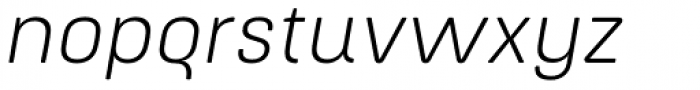 ApronSoft Light Italic Font LOWERCASE