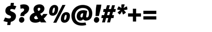Aptifer Sans Black Italic Font OTHER CHARS