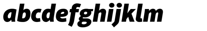 Aptifer Sans Black Italic Font LOWERCASE