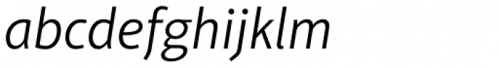 Aptifer Sans Pro Light Italic Font LOWERCASE