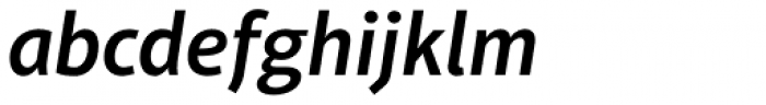 Aptifer Sans Pro SemiBold Italic Font LOWERCASE