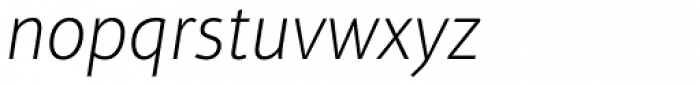 Aptifer Sans Pro Thin Italic Font LOWERCASE