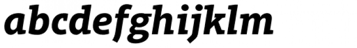 Aptifer Slab Pro Bold Italic Font LOWERCASE