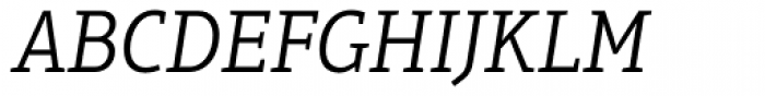 Aptifer Slab Pro Light Italic Font UPPERCASE