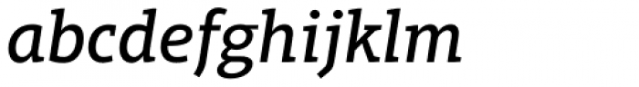 Aptifer Slab Pro Medium Italic Font LOWERCASE
