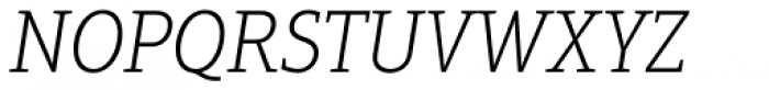 Aptifer Slab Pro Thin Italic Font UPPERCASE
