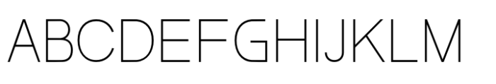 Aptora Thin Font UPPERCASE