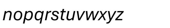 Aptos Italic Font LOWERCASE