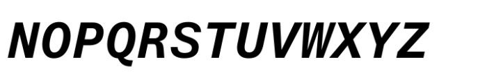 Aptos Mono Bold Italic Font UPPERCASE