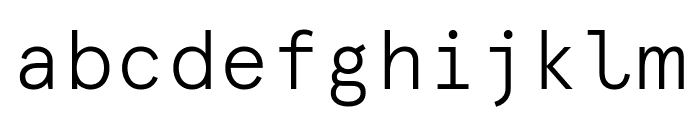 Apercu Mono Pro Light Font LOWERCASE