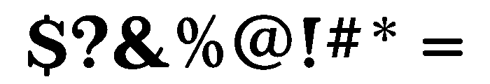 Appleyard Medium Font OTHER CHARS