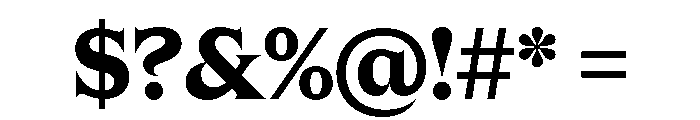 Apris Bold Font OTHER CHARS