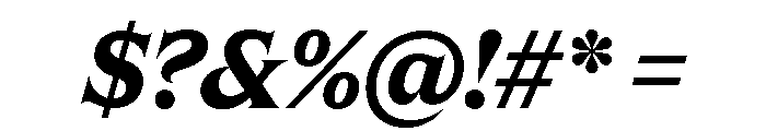 Apris BoldItalic Font OTHER CHARS