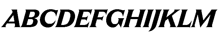 Apris BoldItalic Font UPPERCASE