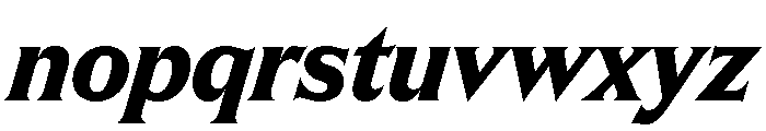 Apris BoldItalic Font LOWERCASE