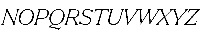 Apris LightItalic Font UPPERCASE