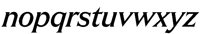 Apris MediumItalic Font LOWERCASE