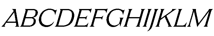 Apris RegularItalic Font UPPERCASE