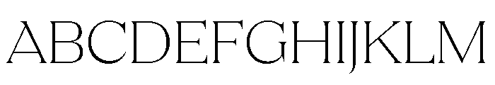 Apris Thin Font UPPERCASE
