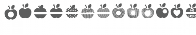 apple monogram frames dingbat font Font LOWERCASE
