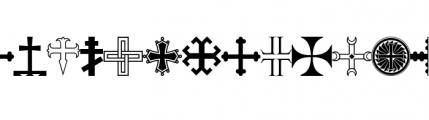 Apocalypso Crosses Font UPPERCASE