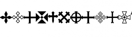 Apocalypso Crosses Font UPPERCASE