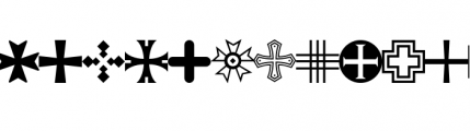 Apocalypso Crosses Font LOWERCASE